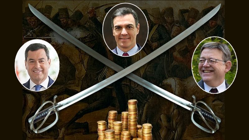 Juanma Moreno, Pedro Sánchez og Ximo Puig