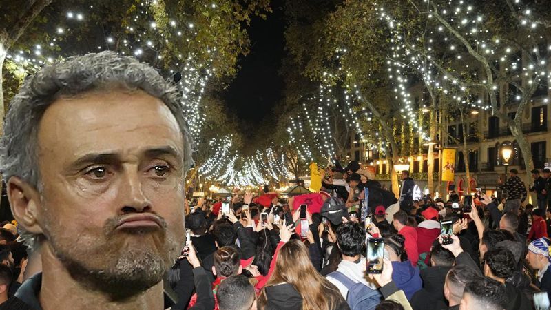 Luis Enrique og festen i La Rambla