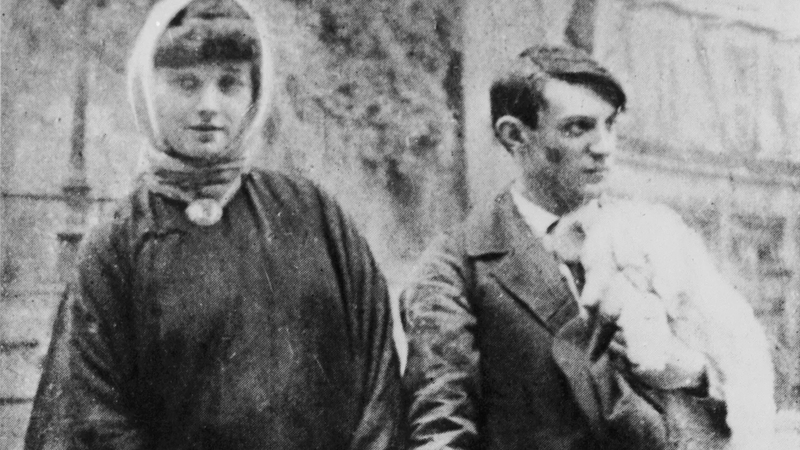 Fernande Olivier og Pablo Picasso på Montmartre Fernande Olivier og Pablo Picasso på Montmartre