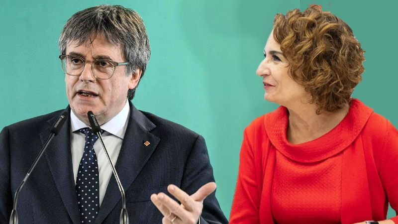 Carles Puigdemont  og María Jesús Montero Carles Puigdemont  og María Jesús Montero