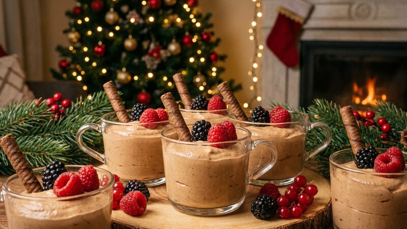 Mousse de turrón blando