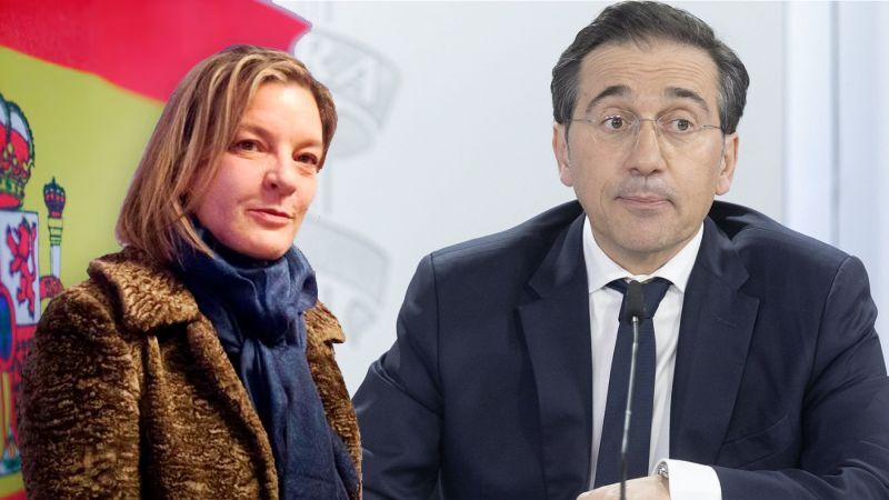 Ambassadør Ana María Sálomon Pérez og udenrigsminister José Manuel Albares