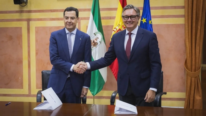 Juanma Moreno og Manuel Gavira