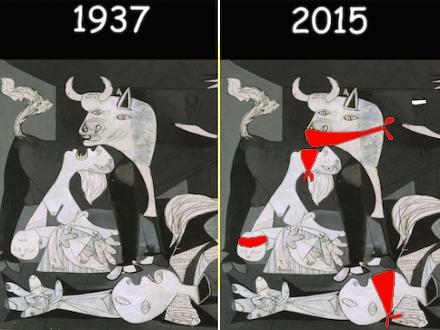 I Picassos Guernica kunne man skrige af smerte...