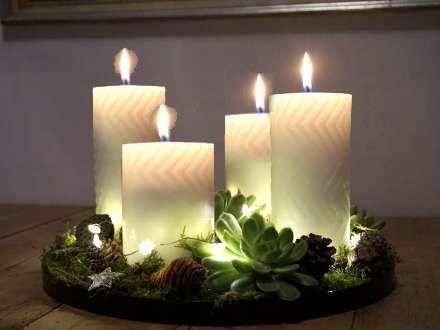 Så fik vi tændt det fjerde lys i adventskransen