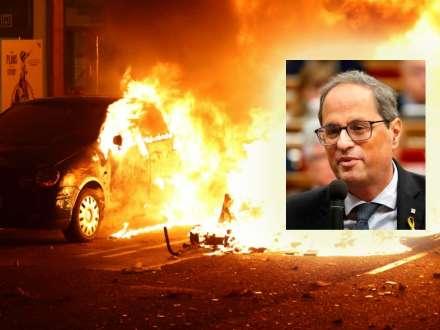 Quim Torra beder om, at vandalismen straks stoppes