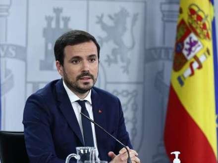 Minister for forbrug Alberto Garzón