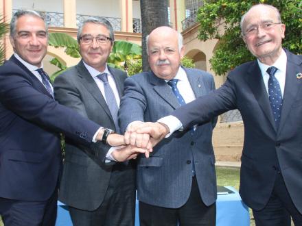Elías Bendodo, Francisco Salado, Jesús Aguirre og borgmester Francisco de la Torre